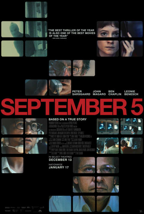 September 5 theatrical one-sheet