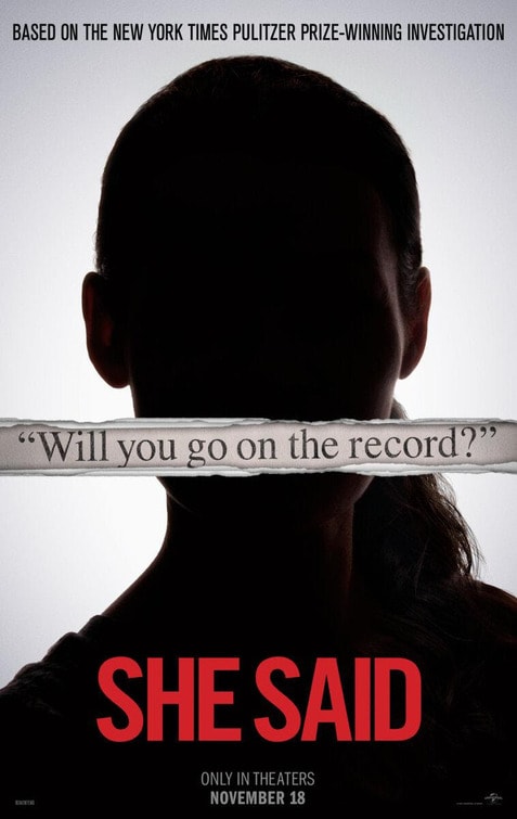 She Said theatrical one-sheet