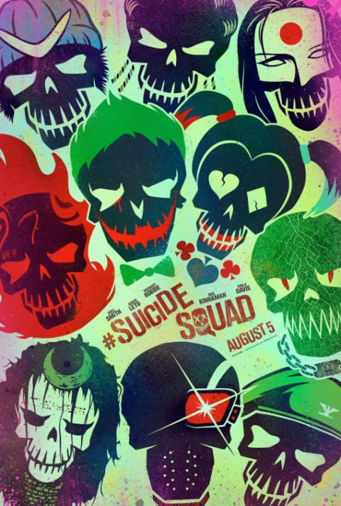Suicide Squad theatrical one-sheet