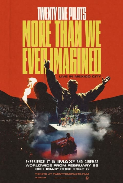 Twenty One Pilots concert film theatrical one-sheet