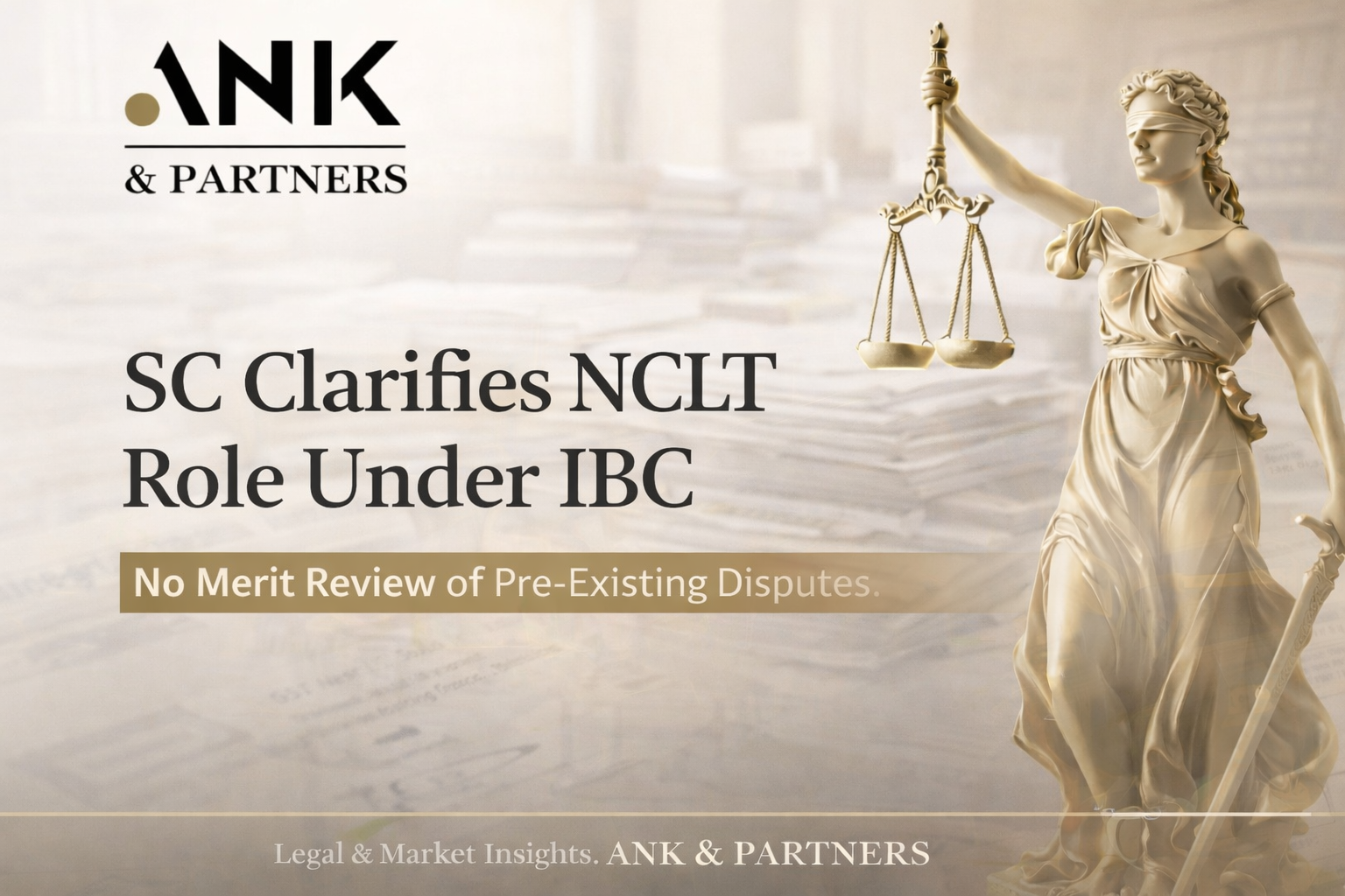 ⚖️ Supreme Court Clarifies NCLT’s Role Under IBC – A Key Relief for Operational Creditors