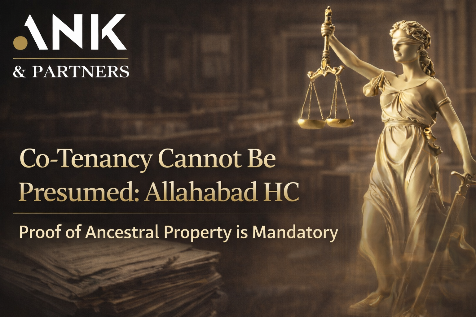 ⚖️ No Presumption in Property Law: Allahabad HC Draws a Clear Line