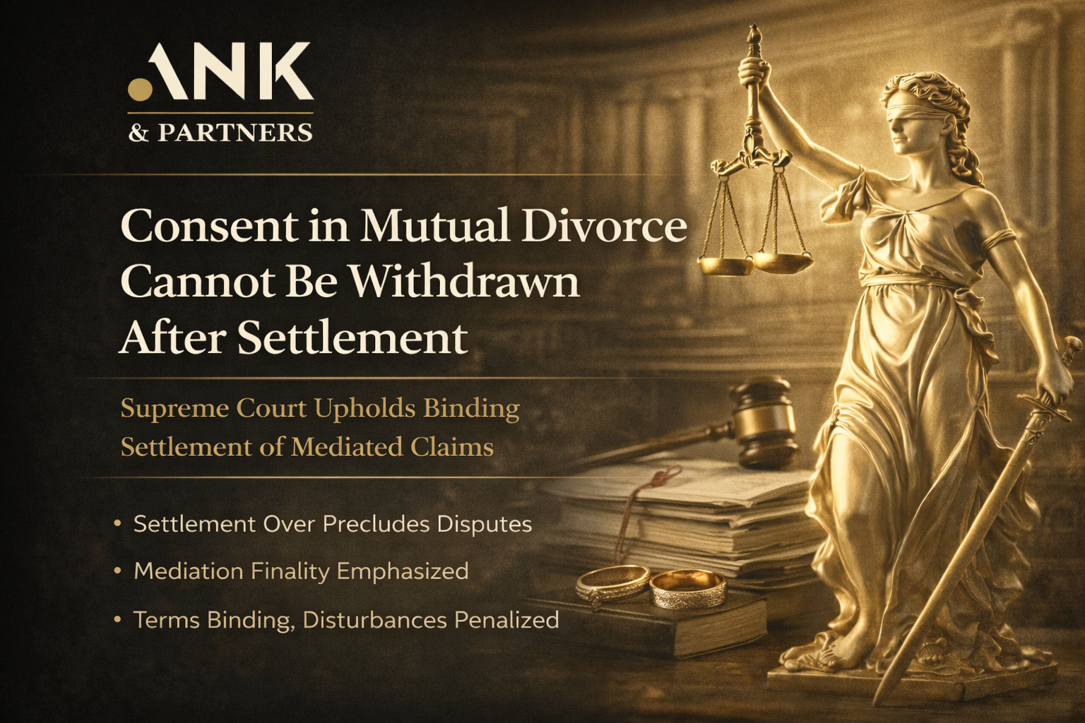 ⚖️ Supreme Court: Consent in Mutual Divorce Cannot Be Withdrawn After Settlement
