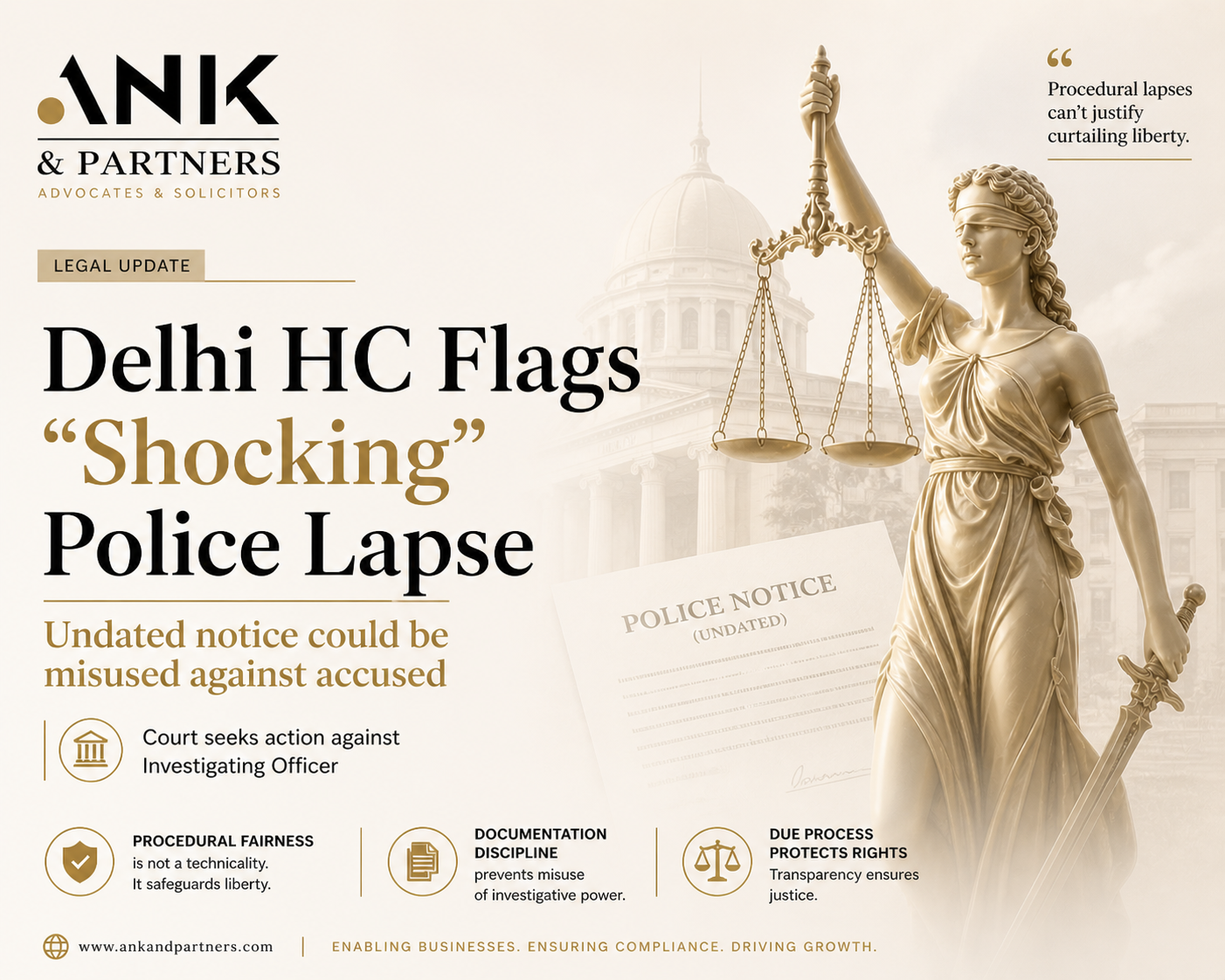 Procedural lapses in criminal investigations can directly impact personal liberty.