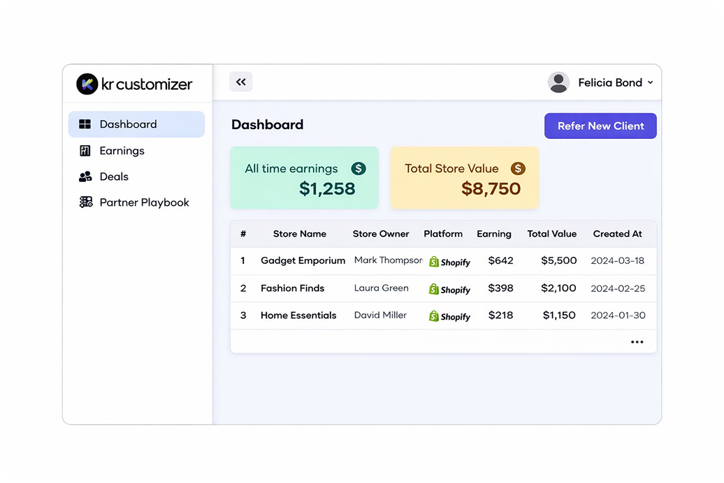 Access your partner dashboard