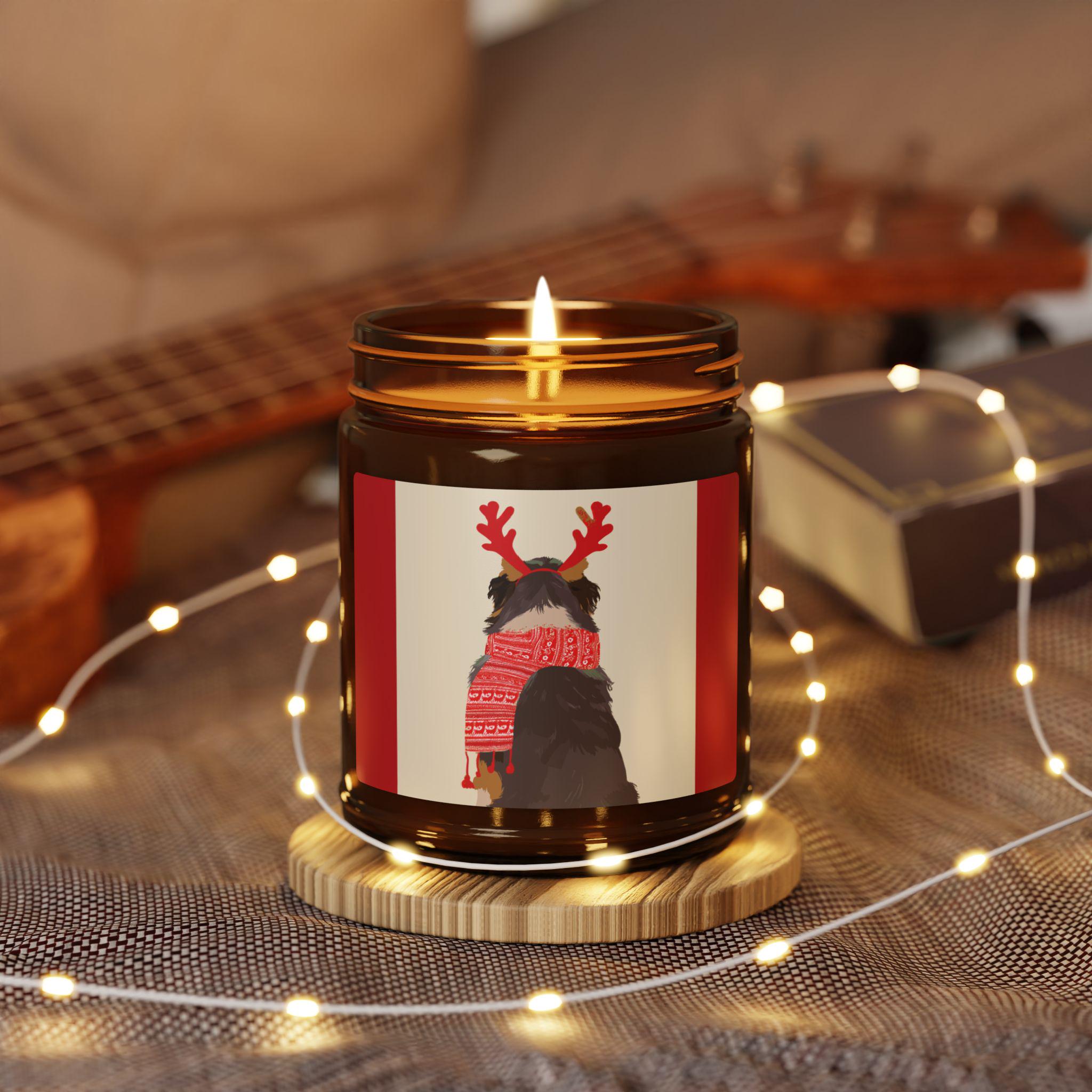 Red & Green Holiday Candle