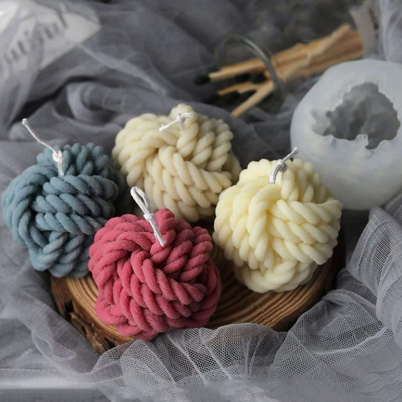 Wool Ball Candle Silicone Mould