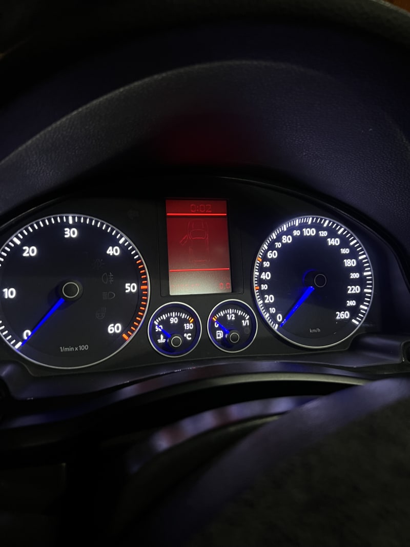 VW A3 cluster – plavi LED