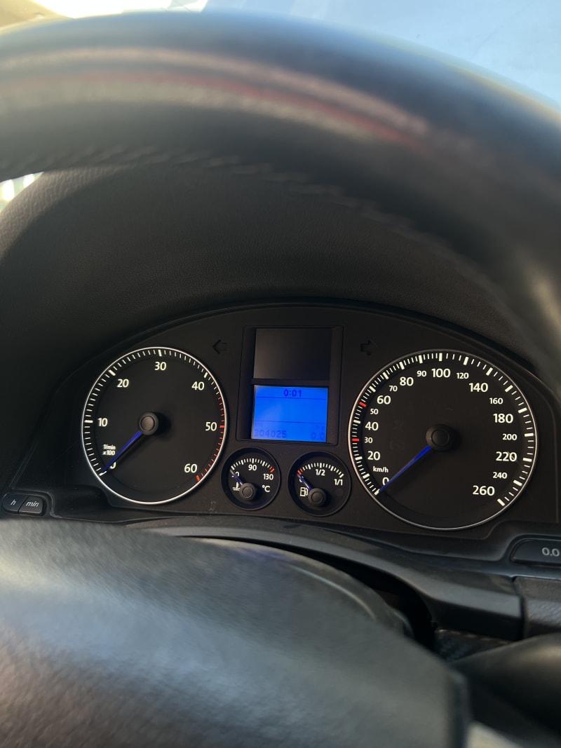 VW cluster – plavi LED