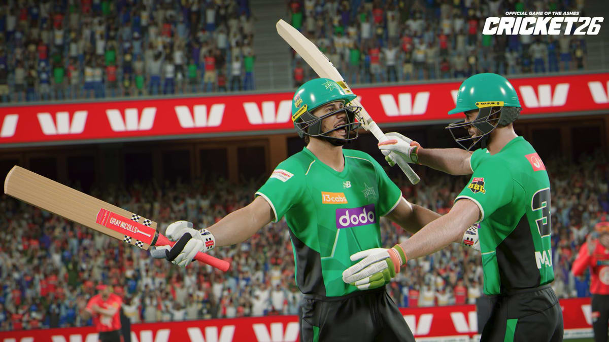 Cricket 26 PC official cover image showing modern cricket gameplay