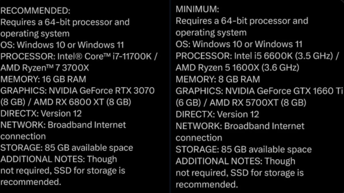 System Requirements Cricket 26