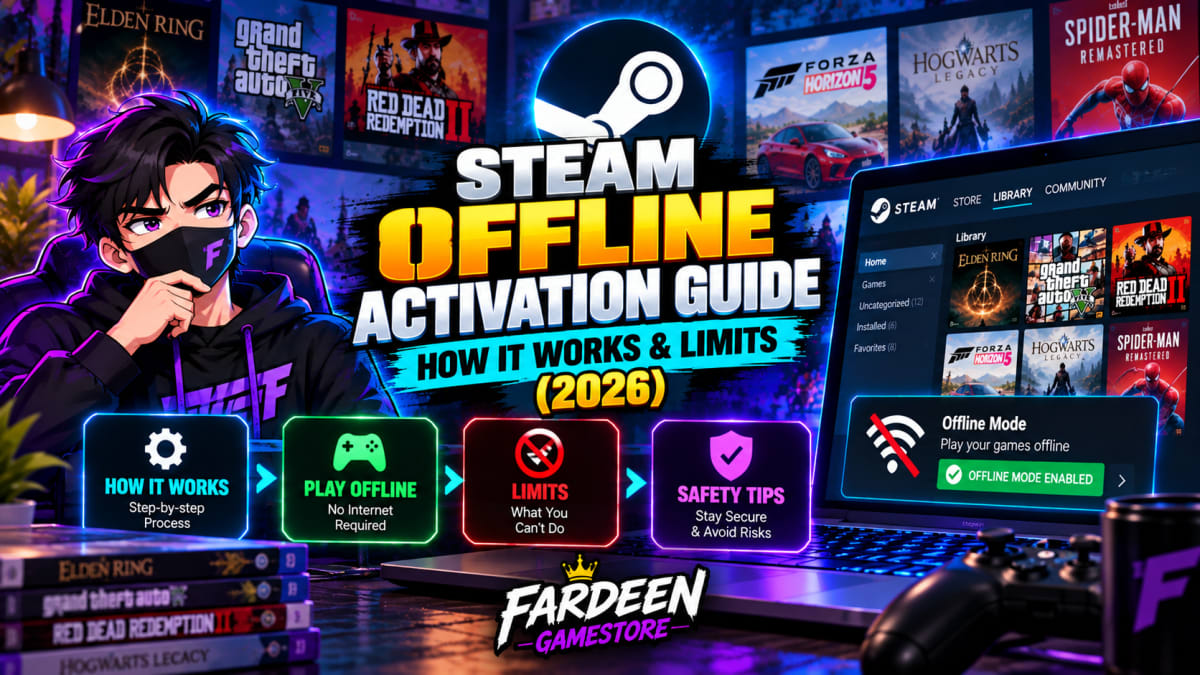 Steam Offline Activation: How It Works & Why It Costs Up to 90% Less