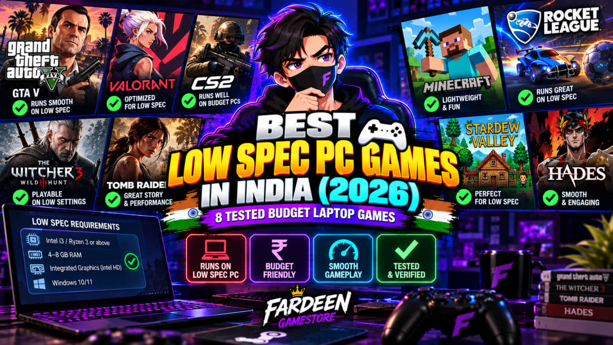 Best Low Spec PC Games India (2026): 8 Tested Budget Laptop Games