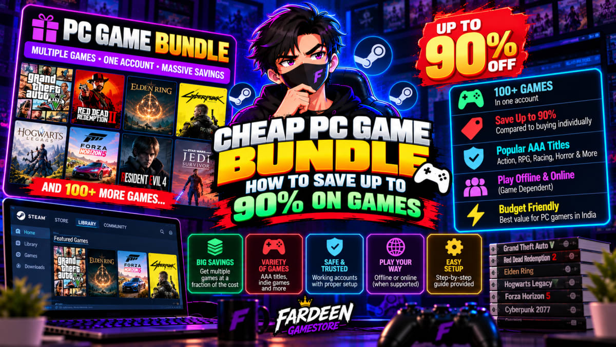 Cheap PC Game Bundle India: How to Save Up to 90% on Games