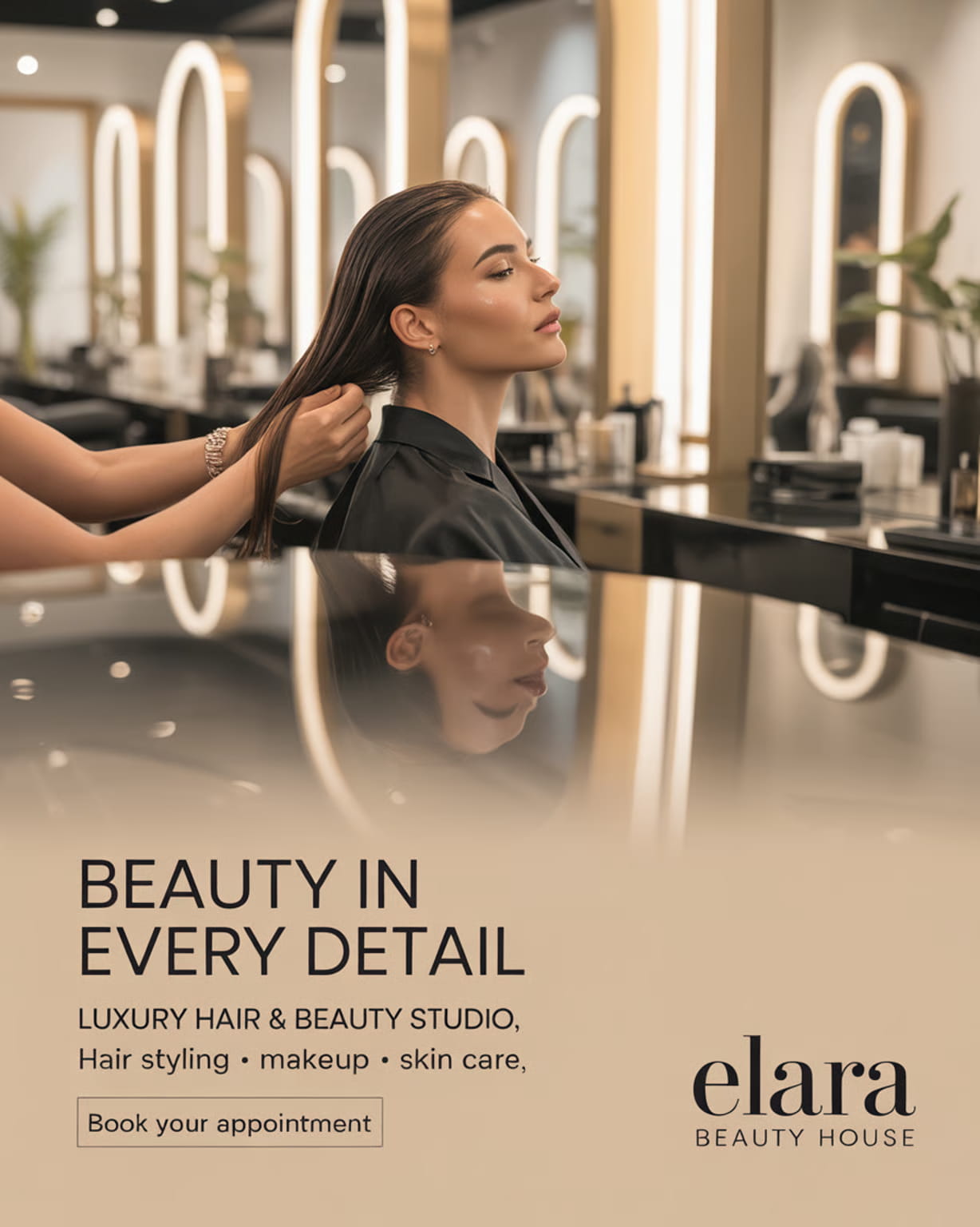 Salon poster generated by Vizaido AI