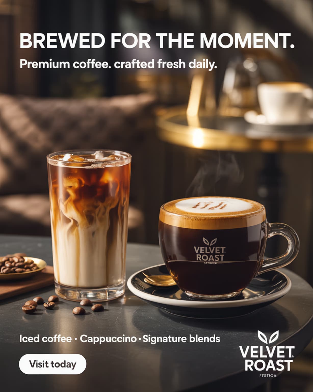 Coffee campaign generated by Vizaido AI