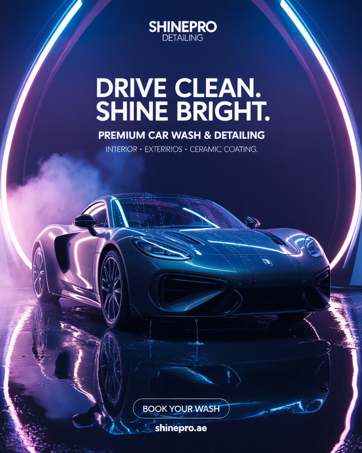 Car service ad generated by Vizaido AI