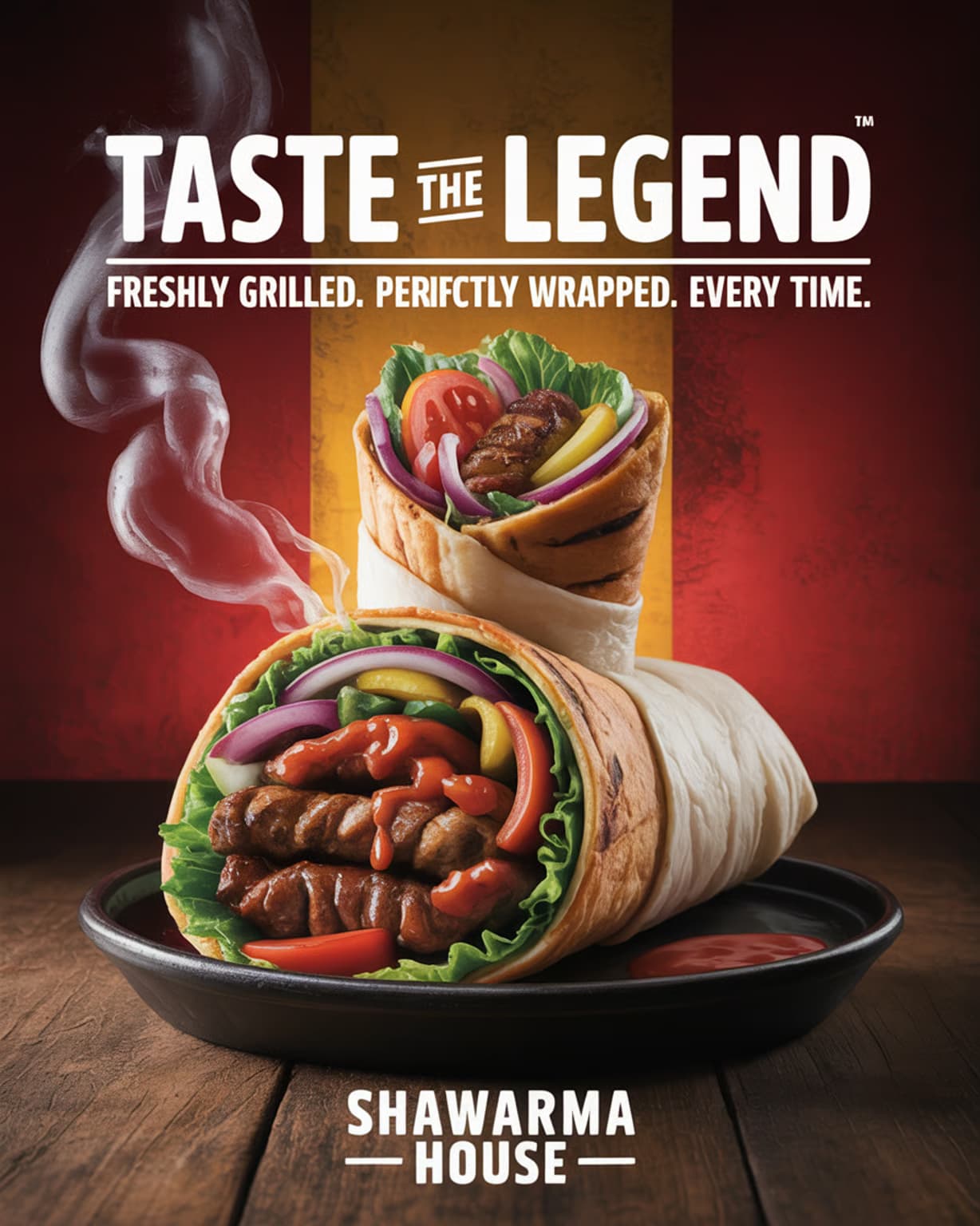 Food campaign poster generated by Vizaido AI