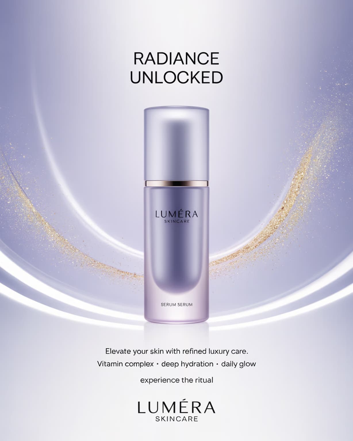 Beauty product poster generated by Vizaido AI