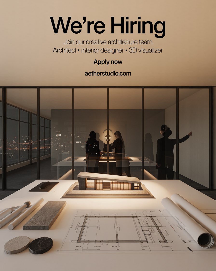Hiring poster generated by Vizaido AI