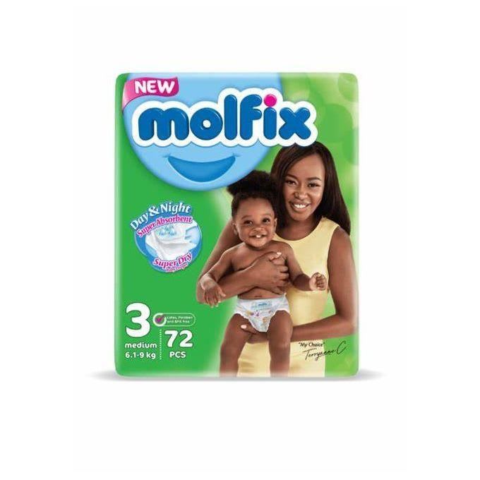Molfix Baby Day & Night Jumbo Pack Size 3, 6.1 To 9Kg(72pcs) 1 Molfix Baby Day & Night Jumbo Pack Size 3, 6.1 To 9Kg(72pcs)