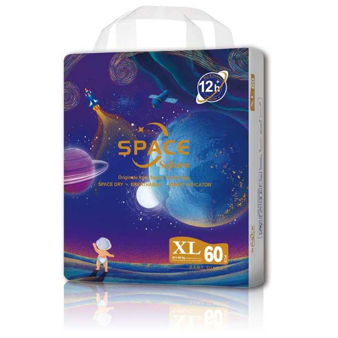 Softcare Space Diaper JB, Size XL, 60 Count 1 Softcare Space Diaper JB, Size XL, 60 Count