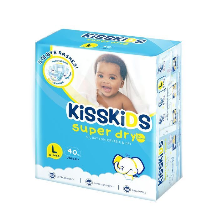 KISSKIDS Super Dry Baby Diapers Size 4 (9-15 Kg) 40 Pcs 1 KISSKIDS Super Dry Baby Diapers Size 4 (9-15 Kg) 40 Pcs