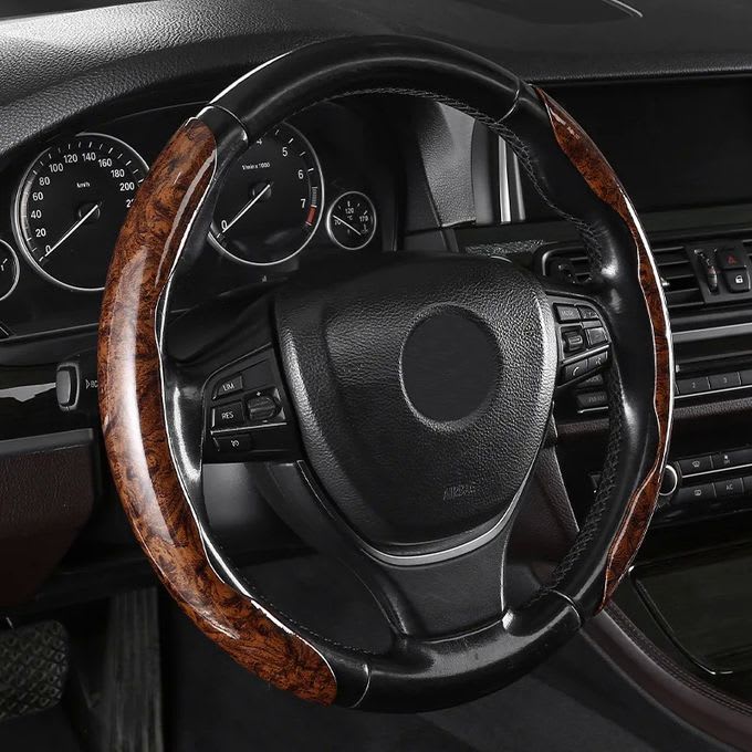 Car Steering Wheel Cover 38cm Ultra-thin Non-slip Card Cover 1 Car Steering Wheel Cover 38cm Ultra-thin Non-slip Card Cover DIY Handle Cover TypeD Universal.