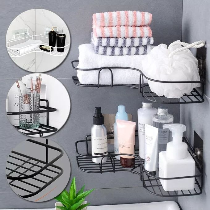 Bathroom Kitchen Corner Shelf 3 Bathroom Kitchen Corner Shelf - Image 3