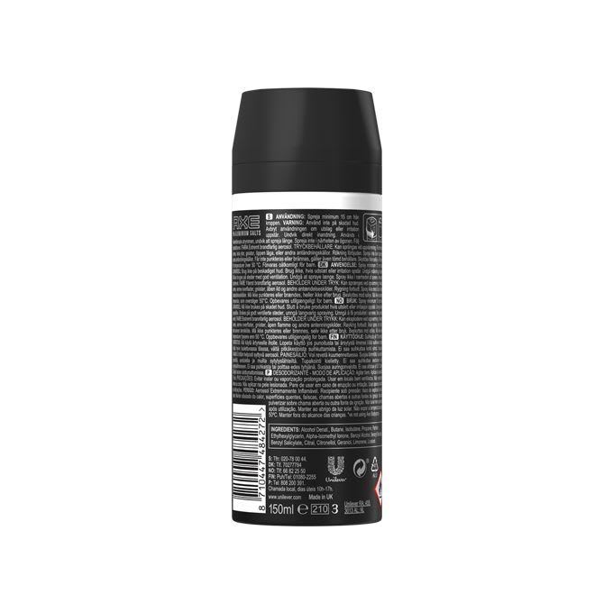 Axe Body Spray For Men Black 150ml 2 Axe Body Spray For Men Black 150ml - Image 2