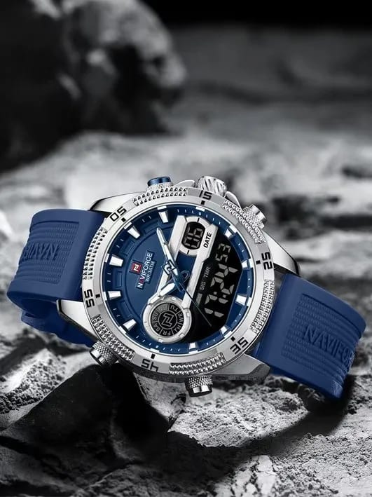 NAVIFORCE 9223s Starfire Premium Men Watch - Blue 3 NAVIFORCE 9223s Starfire Premium Men Watch - Blue - Image 3