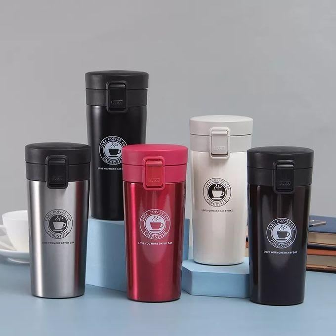 Thermos Cup Coffee Mug Home Office Travel 380ml 1 Thermos Cup Coffee Mug Home Office Travel 380ml
