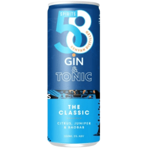 58 CLASSIC GIN AND TONIC CAN 300ML