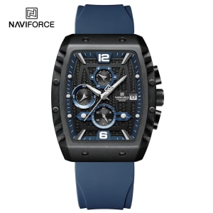Naviforce 8025BL Men’s Rectangular Quartz Watch