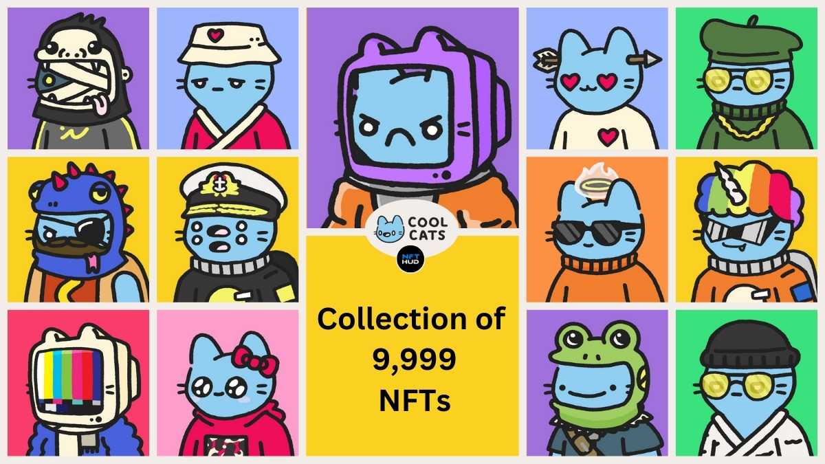 Cool Cats NFT Collection of 9,999 NFTs