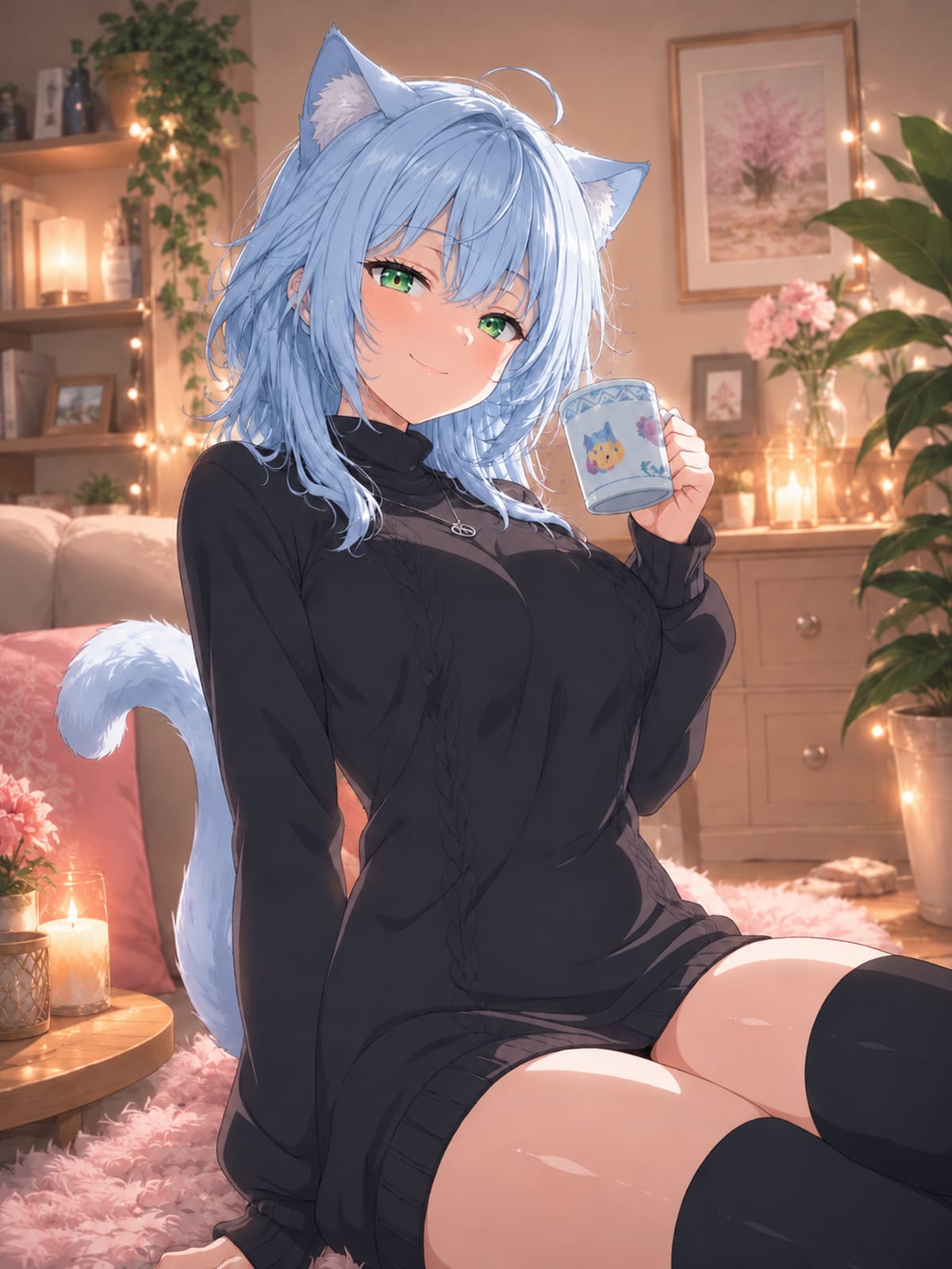 NekoVelvet original anime cat girl mood