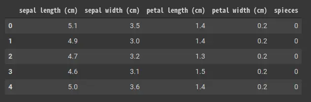 iris dataset