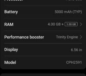 Oppo A18 Cph2591 Mobile Phone