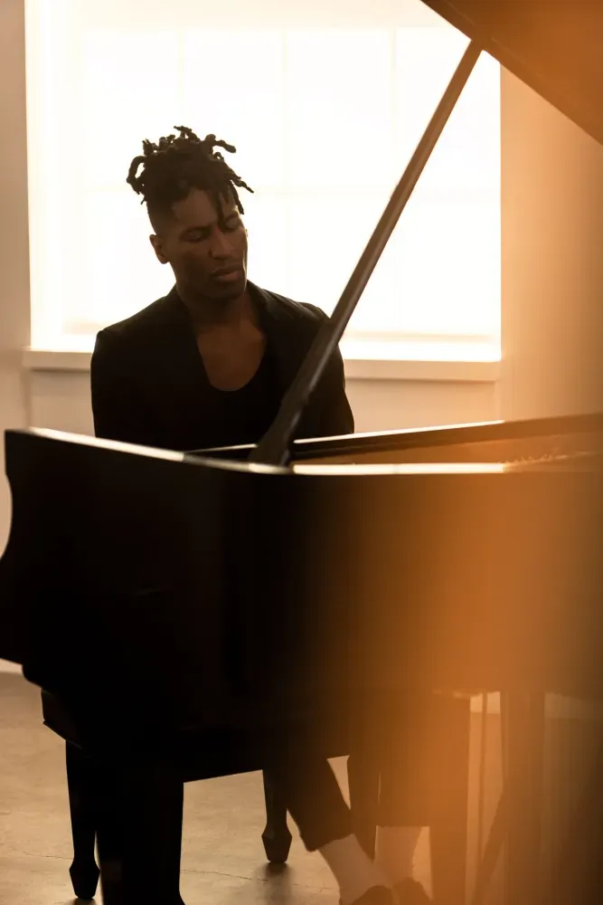 Jon Batiste performing at Abu Dhabi Festival 2026 — Emirates Palace Mandarin Oriental