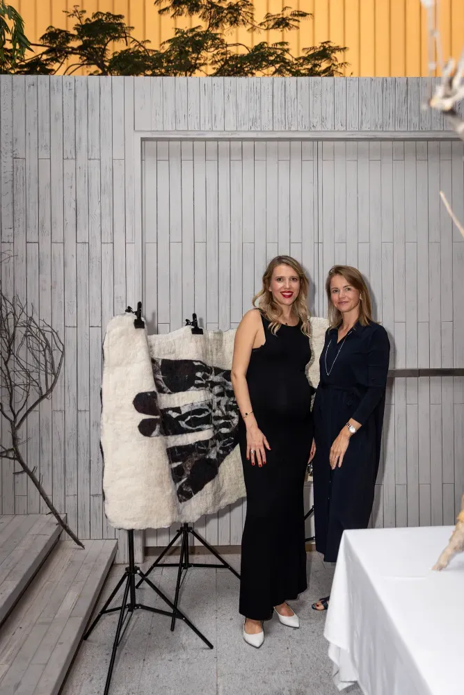 Alisa Bagdonaite and Anna Pumpyanskaya, founders of Dom Art Projects Dubai