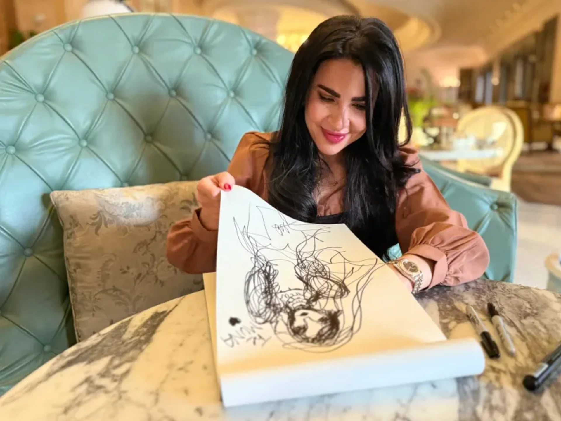 The power of one line: How Hind Khlaifat is redefining Bedouin art