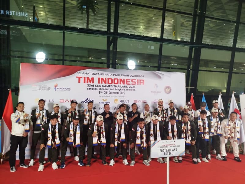 Tiba Di Tanah Air! Timnas Indonesia U-22 Tetap Disambut Hangat Meski Gagal Bawa Pulang Medali Sea Games 2025