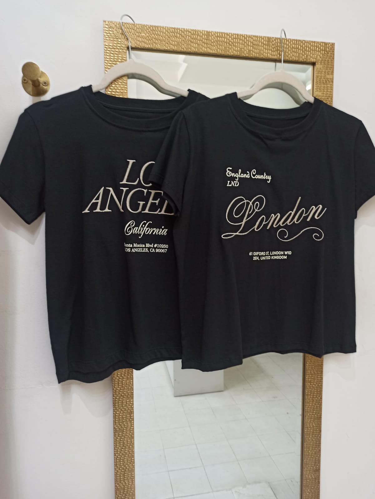 Remeras Bordadas de Algodon