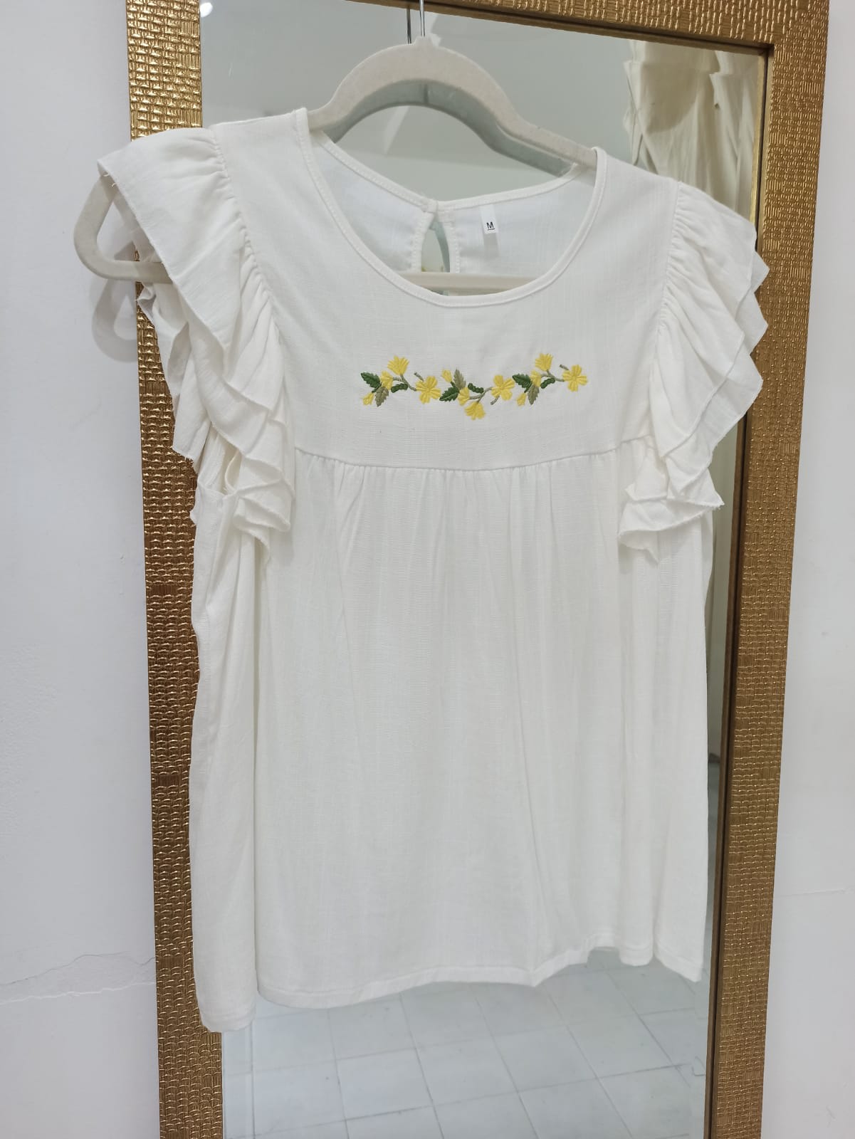 Blusa Bordada flor miniatura 3