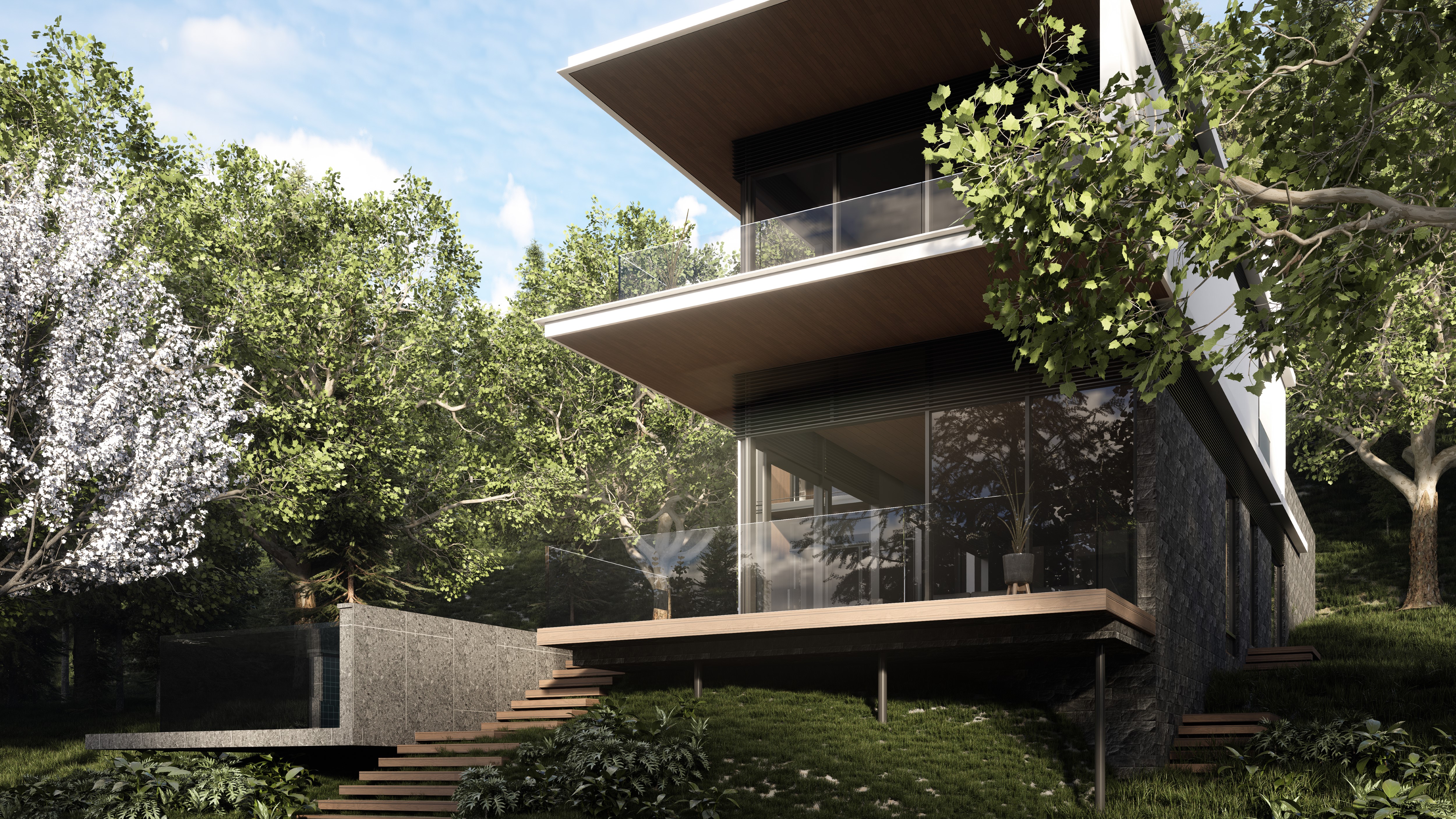 Commercial Skyscraper 3D Rendering for Real Estate Sales Florida