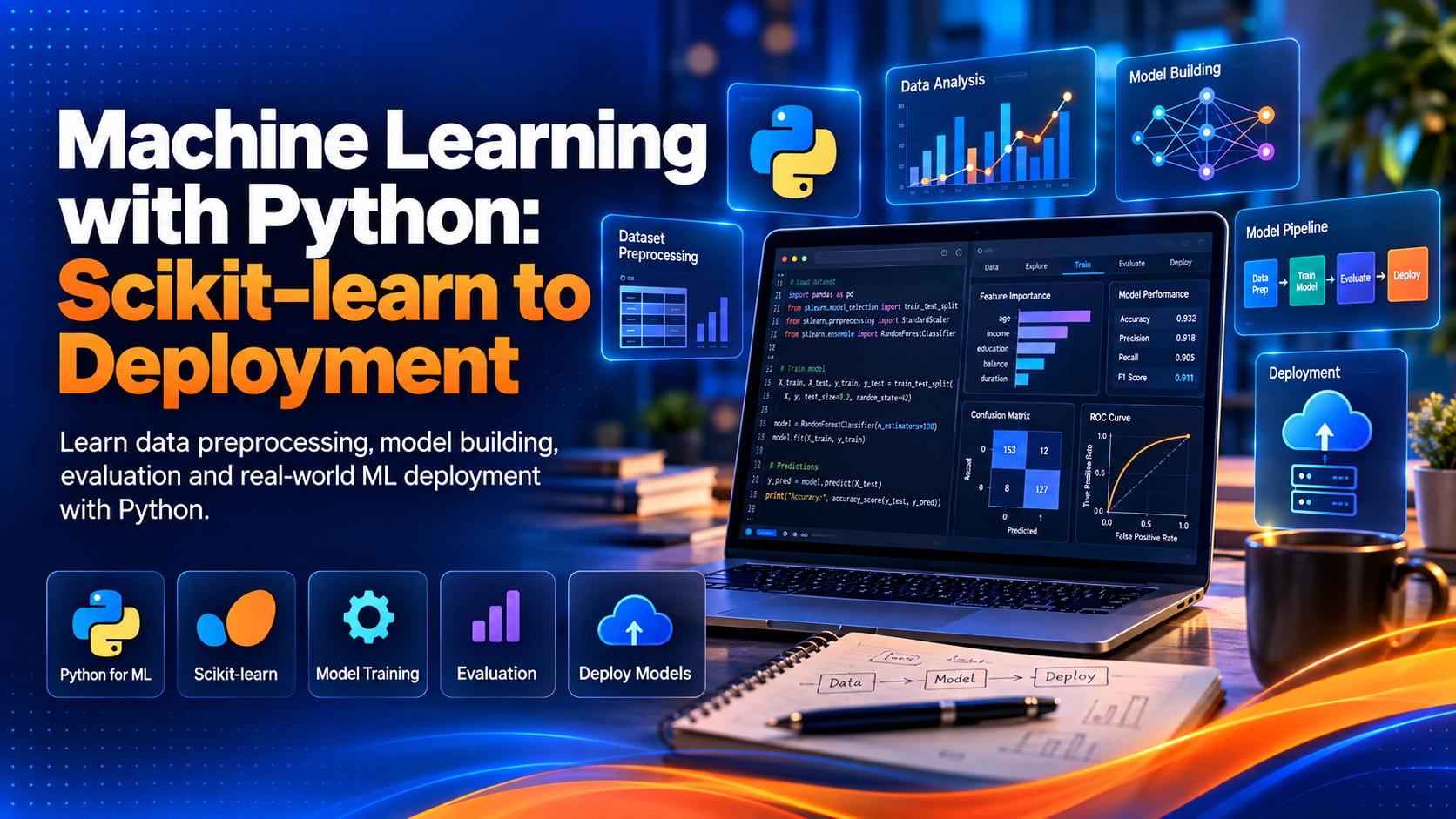 Machine Learning with Python: Scikit-learn to Deployment