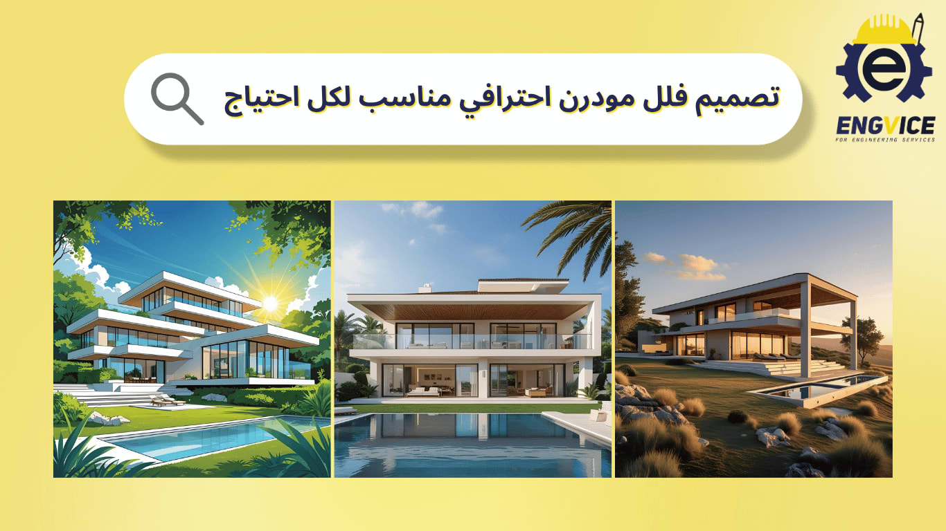 تصميم فلل مودرن