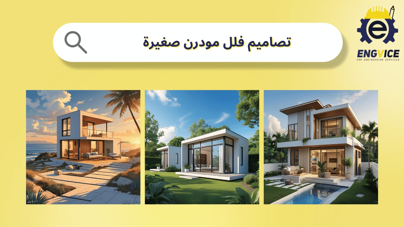 تصاميم فلل مودرن صغيرة