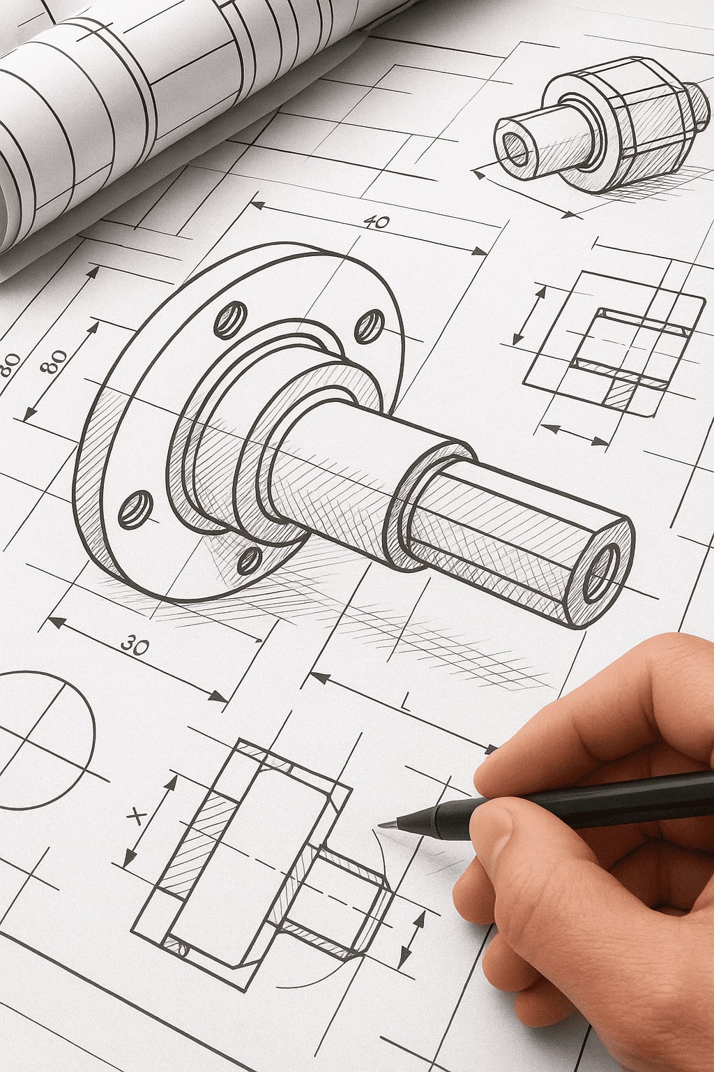 الرسم الهندسي الميكانيكي - ENGVICE