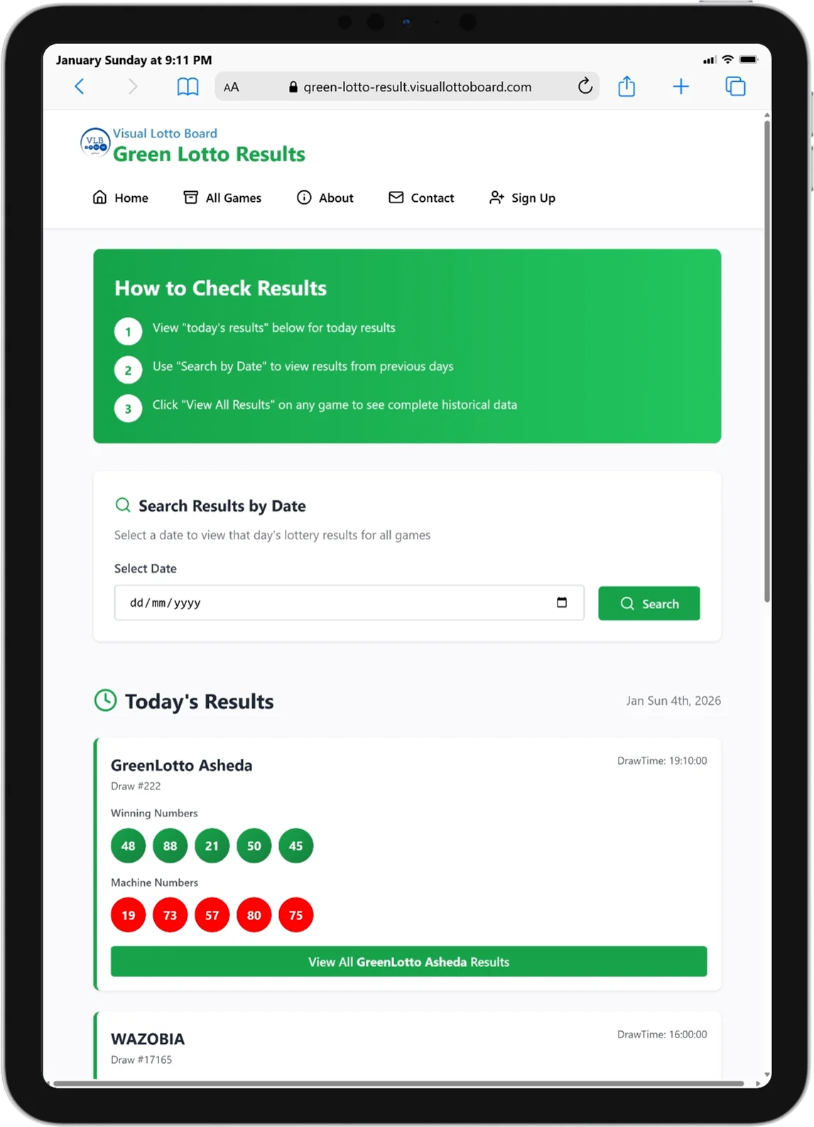 Mobile responsive design